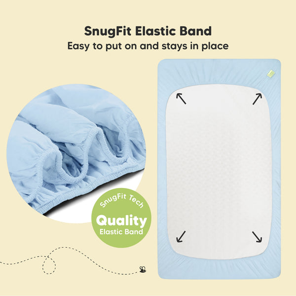 Organic Fitted Crib Sheet Cornflower - Set of 2