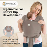 D-Lite Baby Wrap Carrier - Copper Gray