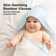 Luxe Baby Hooded Towel - Blue Whale