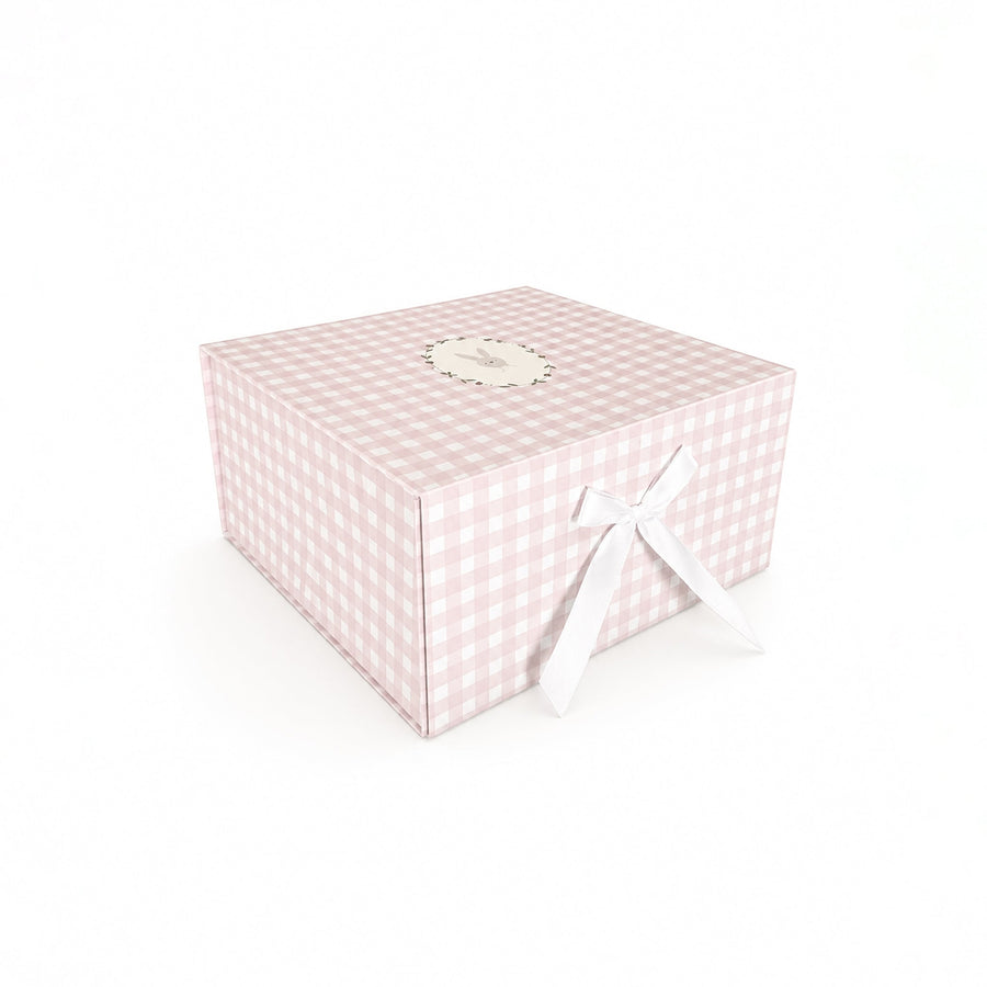 Gift Box - Pink Gingham Bunny