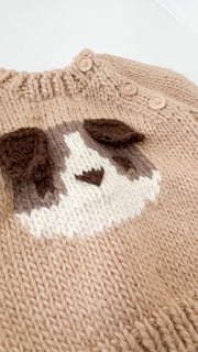 Knit Pullover Sweater - Dog