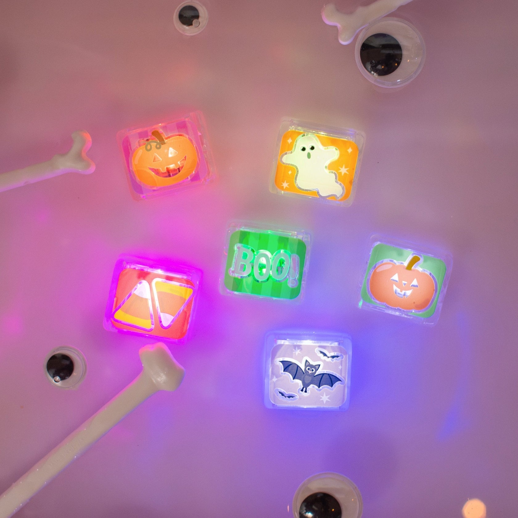 Halloween Light Up Cubes 6 Pack