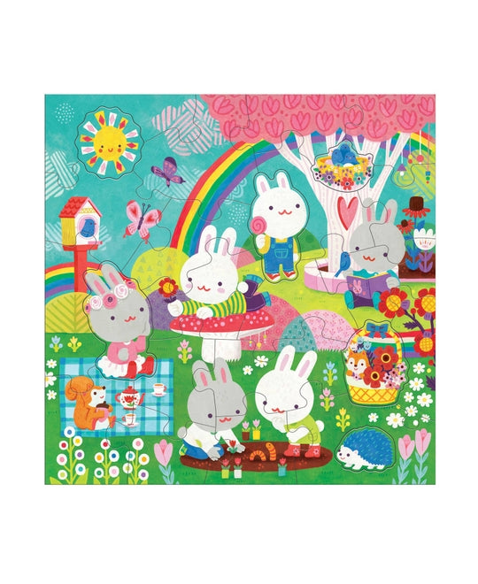 Floor Puzzle - Garden Bunnies