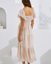 Lila Maternity Sun Dress - Nude Pink