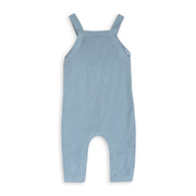 Organic Cotton Wildflower Embroidered Knit Baby Overall Set