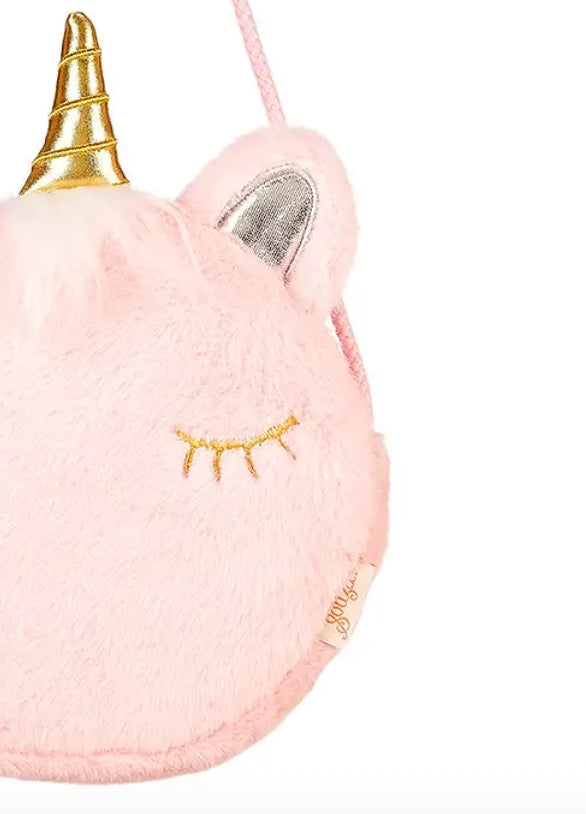 Fuzzy Unicorn Purse - Lula Pink