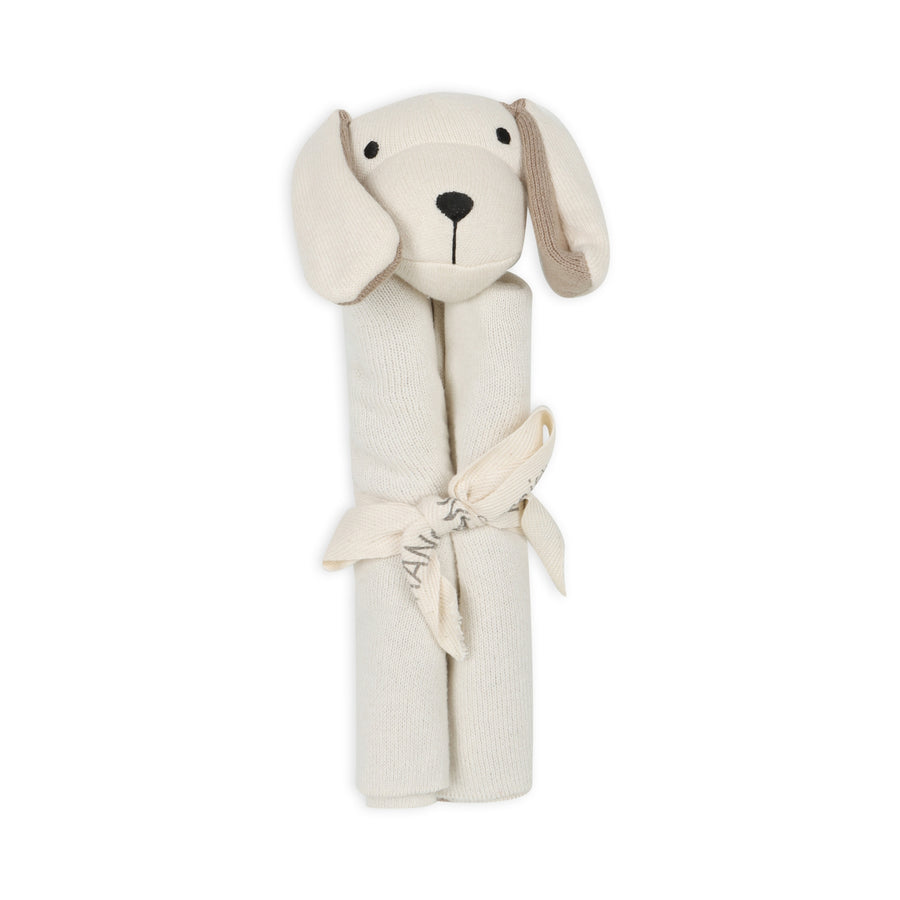 Organic Baby Lovey Security Blanket Cuddle Cloth - Puppy