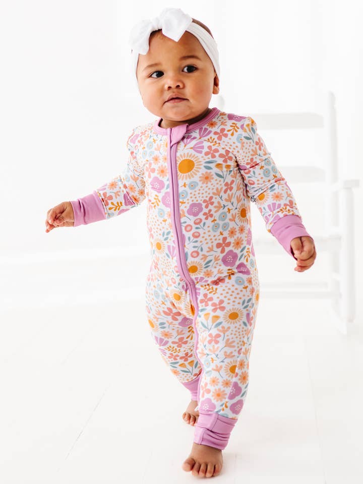 Bamboo Convertible Sleeper - Spring Floral Daisy
