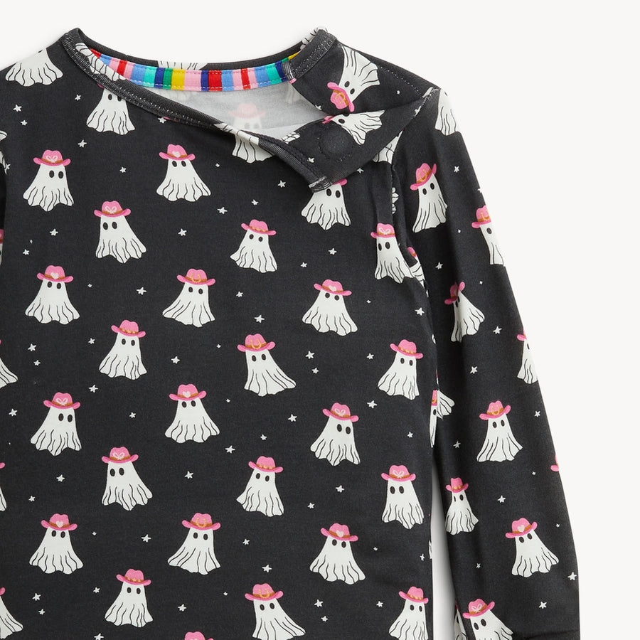 Modal Magnetic Long Sleeve Toddler Pajamas - Lets Go Ghouls