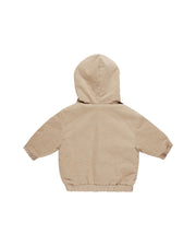Corduroy Hooded Jacket - Latte