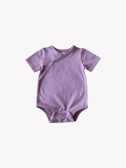 Shoulder Snap Short Sleeve Onesie - Grapeade