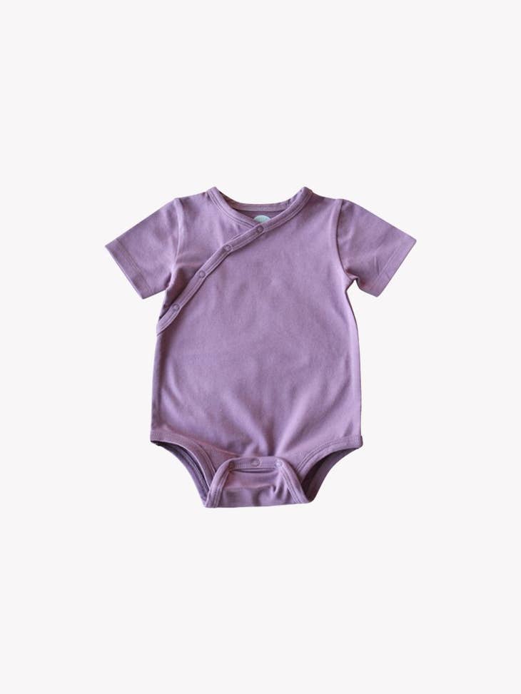 Shoulder Snap Short Sleeve Onesie - Grapeade