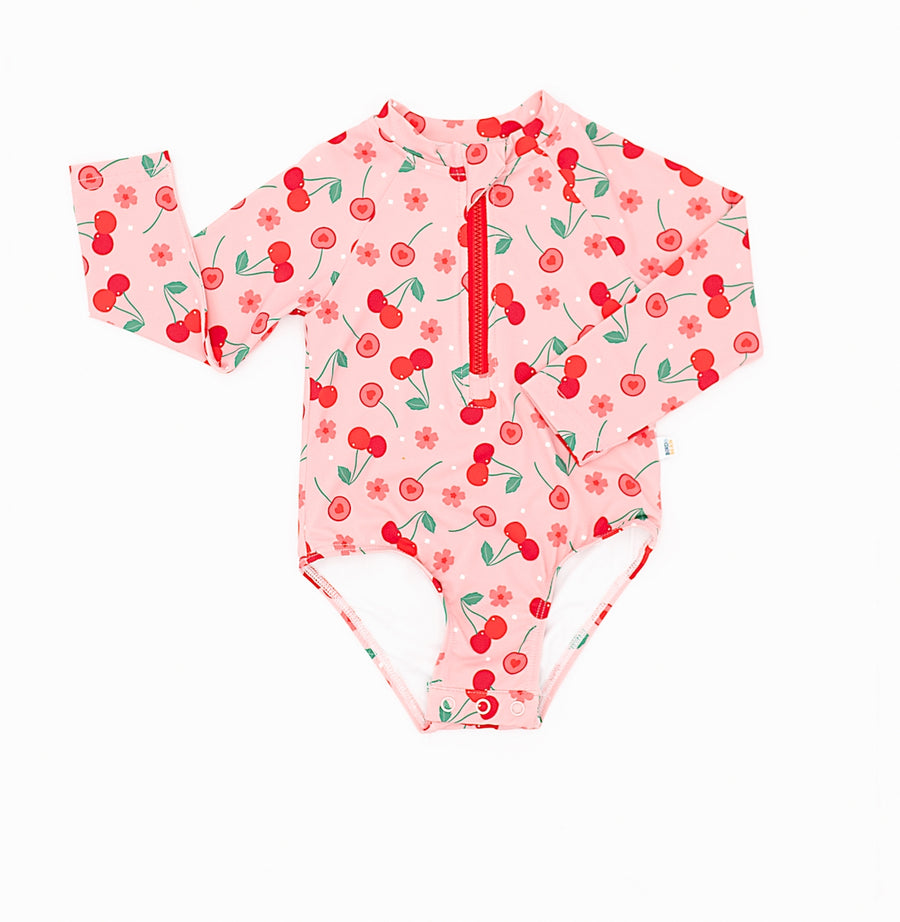 Rash Guard Swimsuit - Cherry On Top