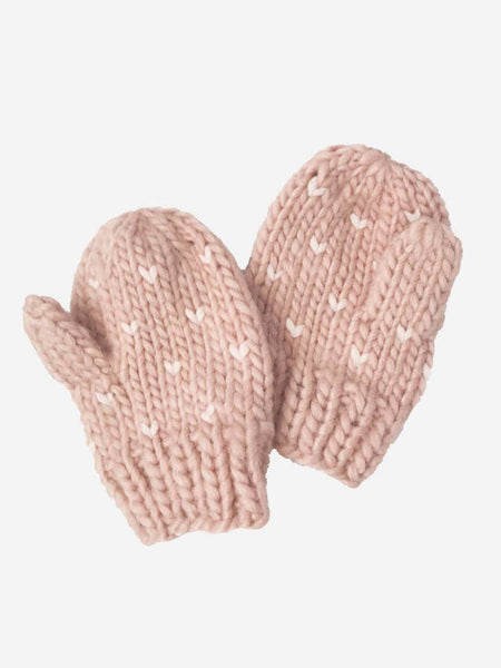 Sawyer Knit Mittens - Blush