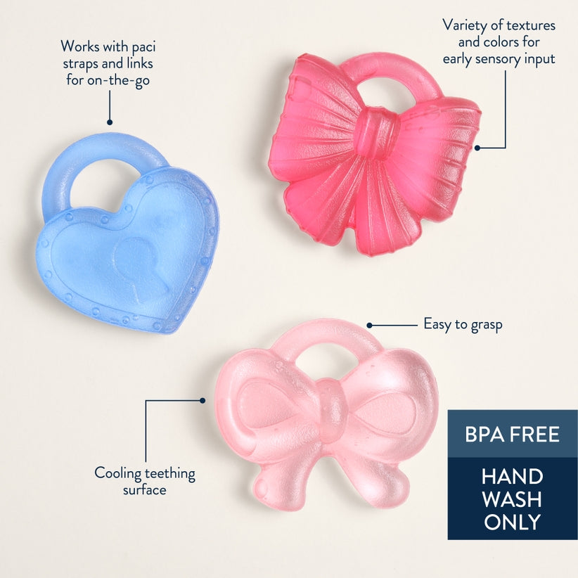 Cutie Coolers Water Filled Teethers (3 Pack) - Bow