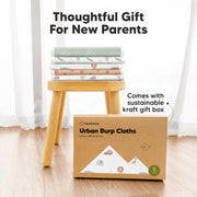 Organic Urban Burp Cloths - Wilderness - Set of 5