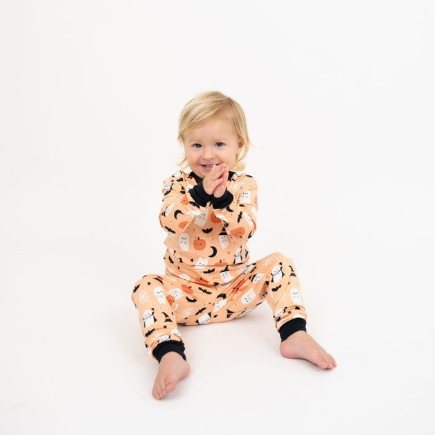 Bamboo Two Piece Halloween Pajamas - Boo-Tastic Glow In The Dark