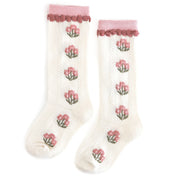 Posie Knee Socks - Old Rose