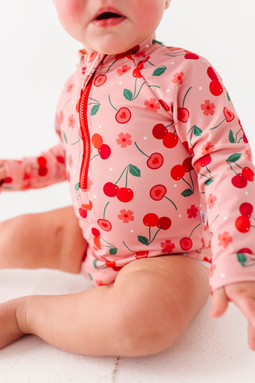 Rash Guard Swimsuit - Cherry On Top