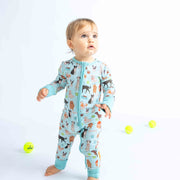Bamboo Baby Convertible Romper - Dogs Bark