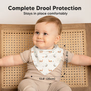 8 Pack Organic Cotton Bandana Bibs - Pets & Paws
