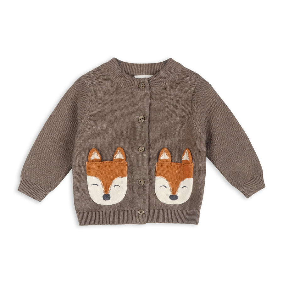 Fox Pocket Baby Knit Cardigan Sweater