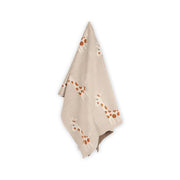 Organic Jacquard Sweater Knit Baby Blanket - Giraffe