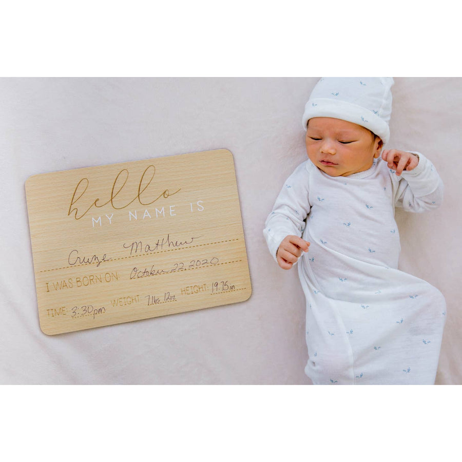 Baby Arrival Milestone Photo Prop
