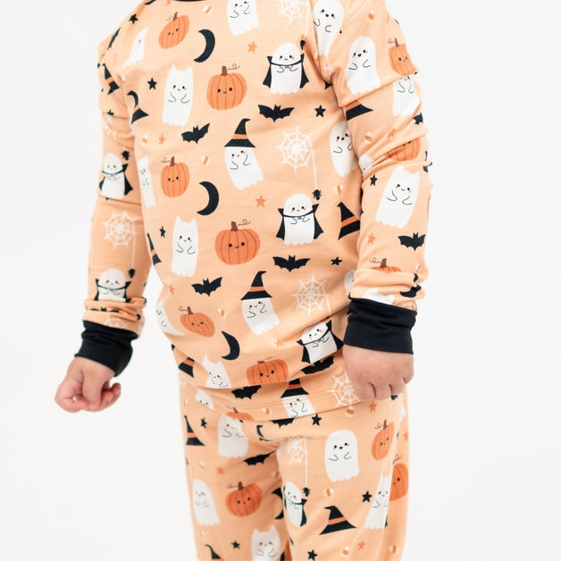 Bamboo Two Piece Halloween Pajamas - Boo-Tastic Glow In The Dark