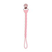 Beaded Sweetie Strap Silicone One Piece Pacifier Clip - Various Colors