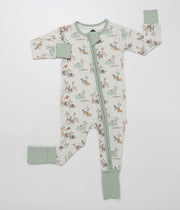 Bamboo Convertible Romper - Soft Savannah