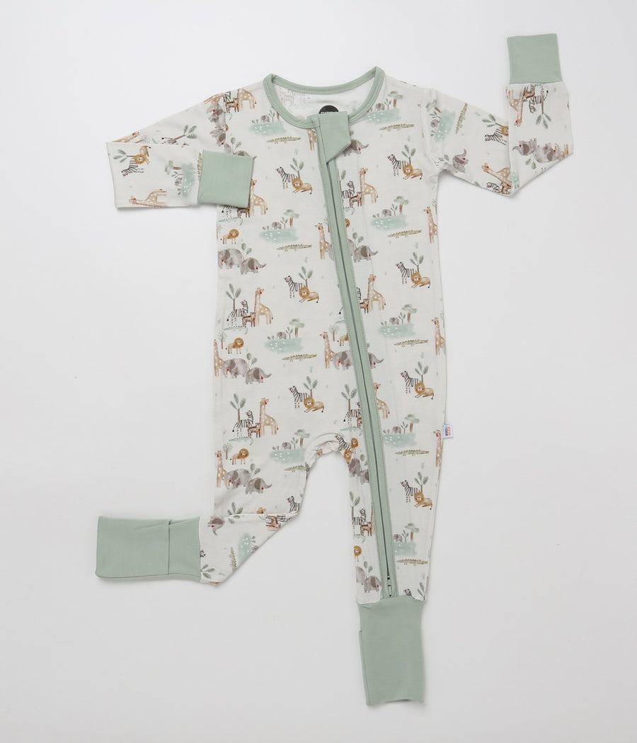 Bamboo Convertible Romper - Soft Savannah