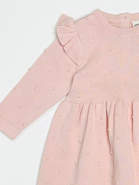 Milan Ruffle & Bobble Knit Dress