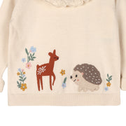 Woodland Embroidered Knit Sweater and Pants Set