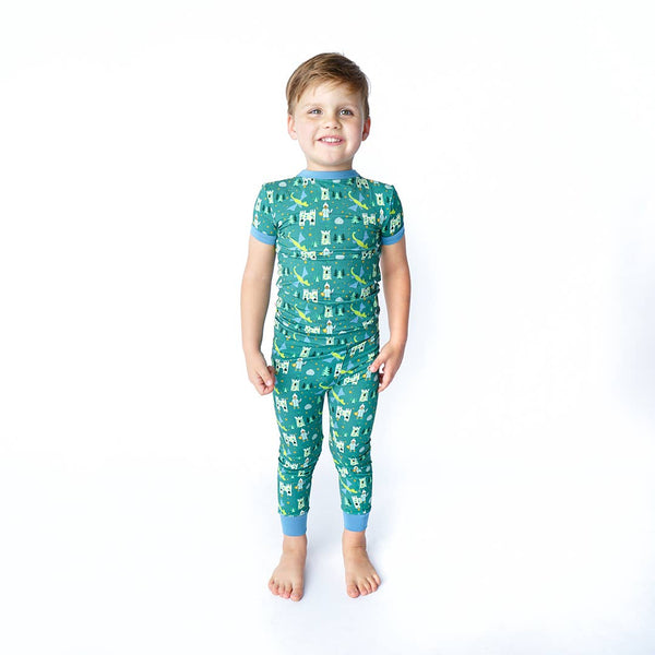 Bamboo Two Piece Short Sleeve Pajamas - Ever After