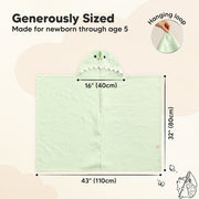 Playpals Baby Hooded Towel - Draco