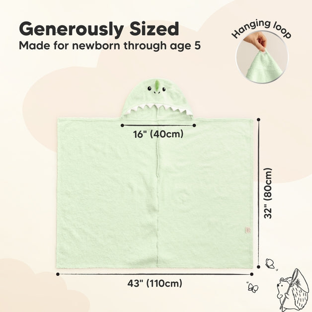 Playpals Baby Hooded Towel - Draco