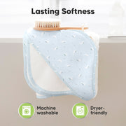 Luxe Baby Hooded Towel - Blue Whale