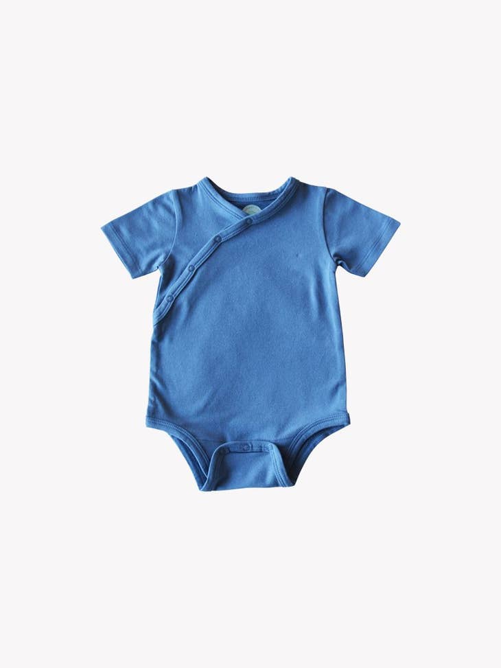 Shoulder Snap Short Sleeve Onesie - Midnight
