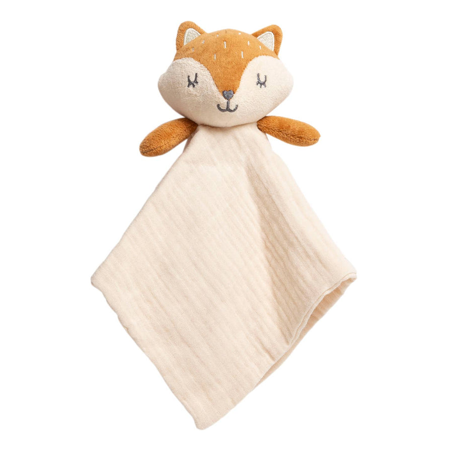Organic Cotton Fox Snuggle Lovey Blanket