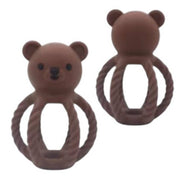 All Silicone Teddy Rattle - Various Colors