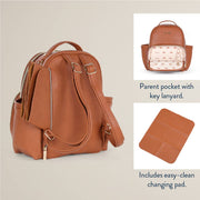 Itzy Mini Plus Diaper Bag - Cognac