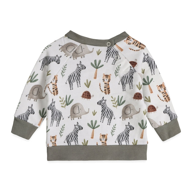 Organic Cotton Savannah Animals Pullover and Pants Set