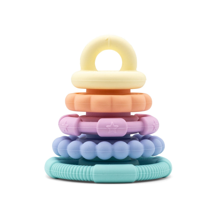 Rainbow Stacker Teether and Toy - Pastel