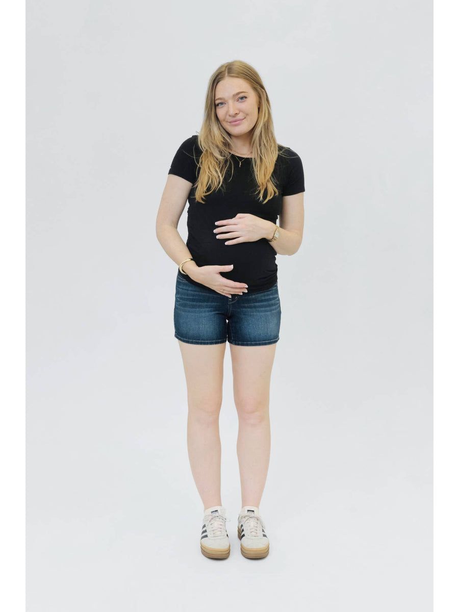 Ziggy Maternity Jean Shorts - 5"