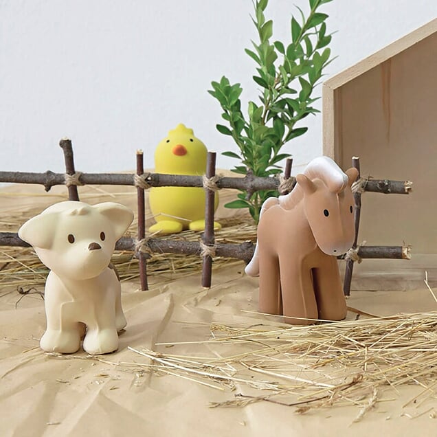 Natural Organic Rubber Teether - Puppy