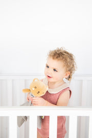Bear Snuggle Blanket - Organic Cotton Muslin Lovey