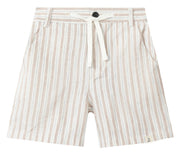 Crew Woven Shorts - Beige Stripe