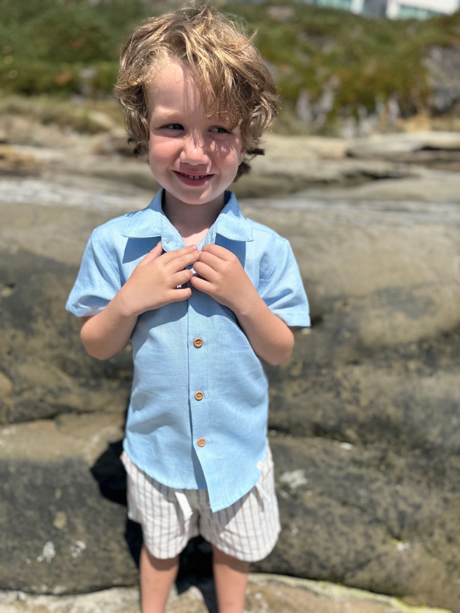 Crew Woven Shorts - Beige Stripe