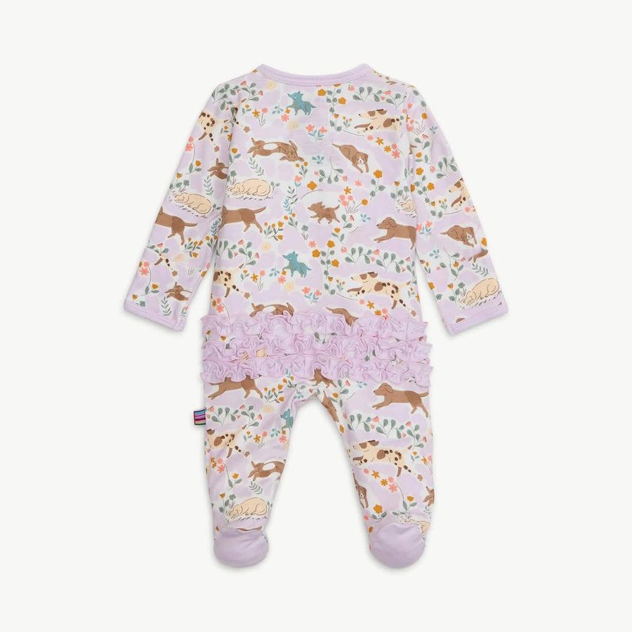 Modal Magnetic Ruffle Footie - Best Fur-End